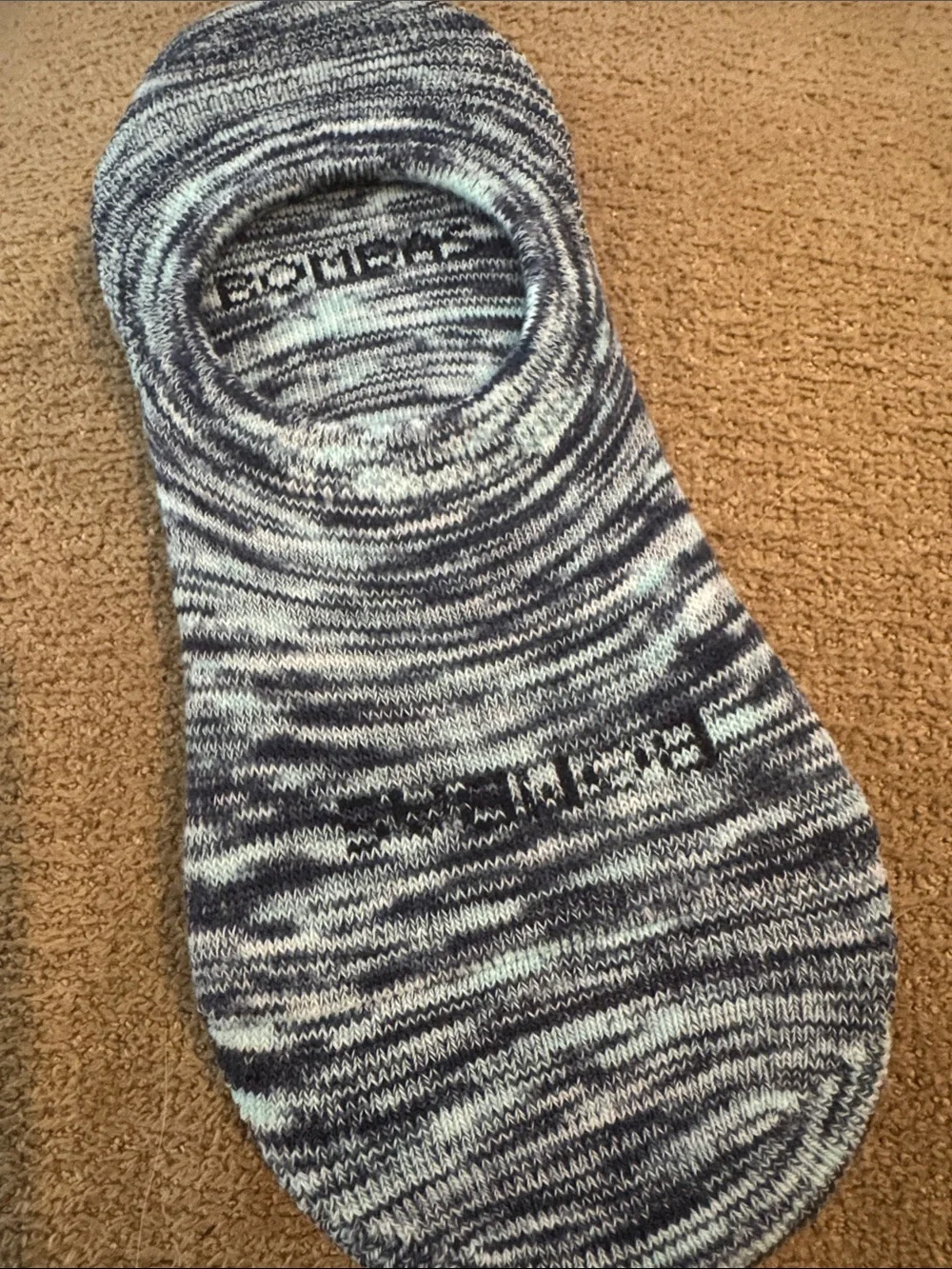 Bombas Unisex No-Show Sock Trio — Black, Olive, Blue Marled